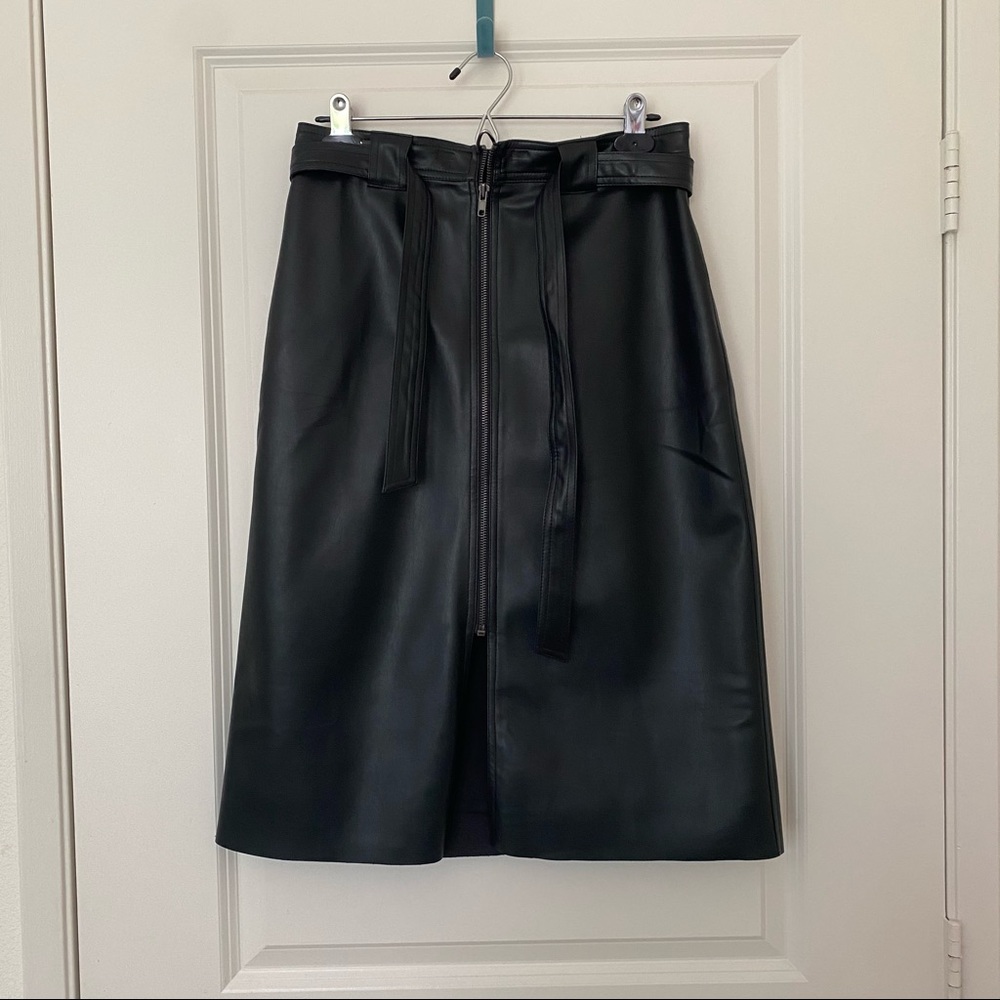 Bailey 44 Faux Leather MIDI Skirt